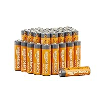 Amazon Basics 36 Pack AA High-Performance Alkaline Batteries, 10-Year Shelf Life, Easy to Open Value Pack