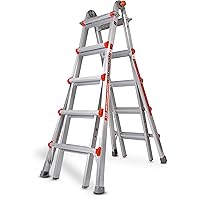 Little Giant Ladders, Super Duty, M22, 22 foot, Multi-Position Ladder, Aluminum, Type 1AA, 375 lbs weight rating, (10403)
