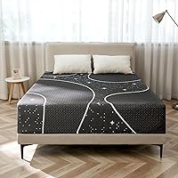 Sweetnight Full Size Mattress, 12 Inch Gel Memory Foam Mattress for Cooler Sleep, Plush Full Mattress in a Box for Pressure Relief & Motion Isolation, Starry Night
