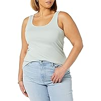 Amazon Aware Women's Rib Knit Layering Tank Top (Available in Plus Size)