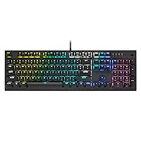 Corsair K60 RGB Pro Low Profile Mechanical Gaming Keyboard - Cherry MX Low Profile Speed Mechanical Keyswitches – Slim and Streamlined Durable Aluminum Frame - RGB Backlighting (Renewed)