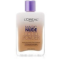 L'Oreal Paris Magic Nude Liquid Powder Bare Skin Perfecting Makeup SPF 18, Sand Beige, 0.91 Ounces