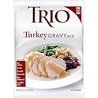 Trio Turkey Gravy Mix 20 oz (Pack of 8)