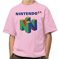 Nintendo N64 Retro Logo Adult and Kids Unisex Short Sleeved T-Shirts