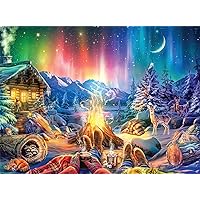 Buffalo Games - Winter's Night Bonfire - 1000 Piece Jigsaw Puzzle for Adults Challenging Puzzle Perfect for Game Nights - Finished Size 26.75 x 19.75