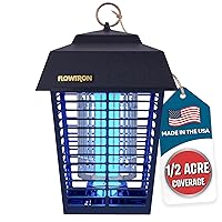 Flowtron Bug Zapper, 1/2 Acre of Outdoor Coverage with Powerful 15W Bulb & 5600V Instant Killing Grid, Electric Insect, Fly & Mosquito Zapper, Made in The USA