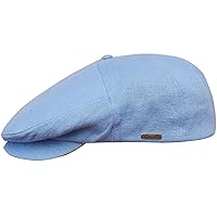 Sterkowski Swede Cap | 100% Linen Flat Cap For Men and Women | Super Airy 5 Panels Summer Cap without Lining