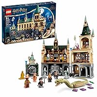 LEGO Harry Potter Hogwarts Chamber of Secrets 76389 Castle Toy with The Great Hall, 20th Anniversary Model Set with Collectible Golden Voldemort Minifigure and Glow-in-The-Dark Nearly Headless Nick