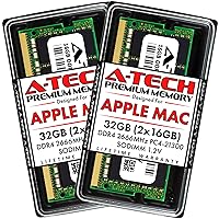 A-Tech 32GB Kit (2x16GB) RAM for Apple iMac & Mac Mini (2018, 2019 & 2020) | DDR4 2666 MHz SODIMM PC4-21300 / PC4-21333 260-Pin SO-DIMM Memory Upgrade