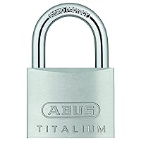 ABUS 64TI/50 C Titalium Aluminum Alloy Padlock Keyed Different