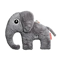 Done by Deer Cuddle Friend Elphee Grey - Super Soft and Lovable Elephant Toy for Kids and Parents - Filled with Recycled Polyester Fibres and PP Beads - Ideal for Nap Time and Bedtime