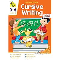 School Zone - Cursive Writing Workbook - 32 Pages, Ages 8 to 10, 3rd Grade, 4th Grade, Practice Handwriting, Tracing, Letters, and More (School Zone I Know It!® Workbook Series) School Zone - Cursive Writing Workbook - 32 Pages, Ages 8 to 10, 3rd Grade, 4th Grade, Practice Handwriting, Tracing, Letters, and More (School Zone I Know It!® Workbook Series) Paperback