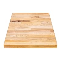Butcher Block Work Bench Top - 24 x 18 x 1.5 in. Multi-Purpose Maple Slab for Coffee Table, Office Desk, Cutting Board, Bar Table - Natural Finish Table Top and Compatible Base Leg Units by DuraSteel