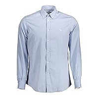 Light Blue Cotton Regular Fit Men's Shirt