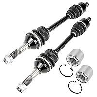 Caltric Rear Left and Right CV Joint Axle with Bearing Compatible with Kawasaki Brute Force 650 KVF650 4X4I Inject 2006 2007 2008-2013