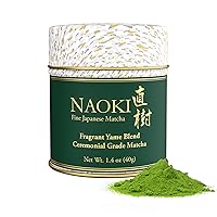 Naoki Matcha Fragrant Yame Blend – Authentic Japanese First Harvest Ceremonial Grade Matcha Green Tea Powder from Yame, Fukuoka (40g / 1.4oz)