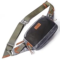 INICAT Crossbody Sling Bags for Women Small Belt Bag PU Leather Fanny Packs Waist Packs for Travel
