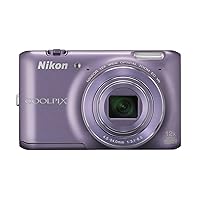 Nikon COOLPIX S6400 16 MP Digital Camera with 12x Optical Zoom and 3-inch LCD (Purple)