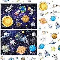 Space Stickers for Kids Solar System Astronaut Stickers Mix and Match Outer Space Stickers DIY Outer Space Wall Make Your Own Sticker for Kids Educational Learning Birthday (48 Sheets)