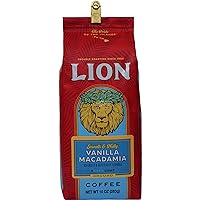 Vanilla Macadamia Flavored Ground Coffee, Light Roast, Hawaiian Inspired Taste - 10 Ounce Bag