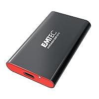 Emtec 256GB X210 Elite SATA III Portable Solid State Drive (SSD) with NAND Technology ECSSD256GX210