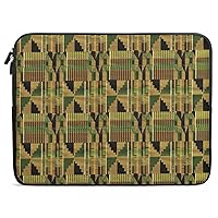 Kente Cloth Design Laptop Cover Case Protective Laptop Sleeve Bag Briefcase Carrying Case for Men Women 17inch