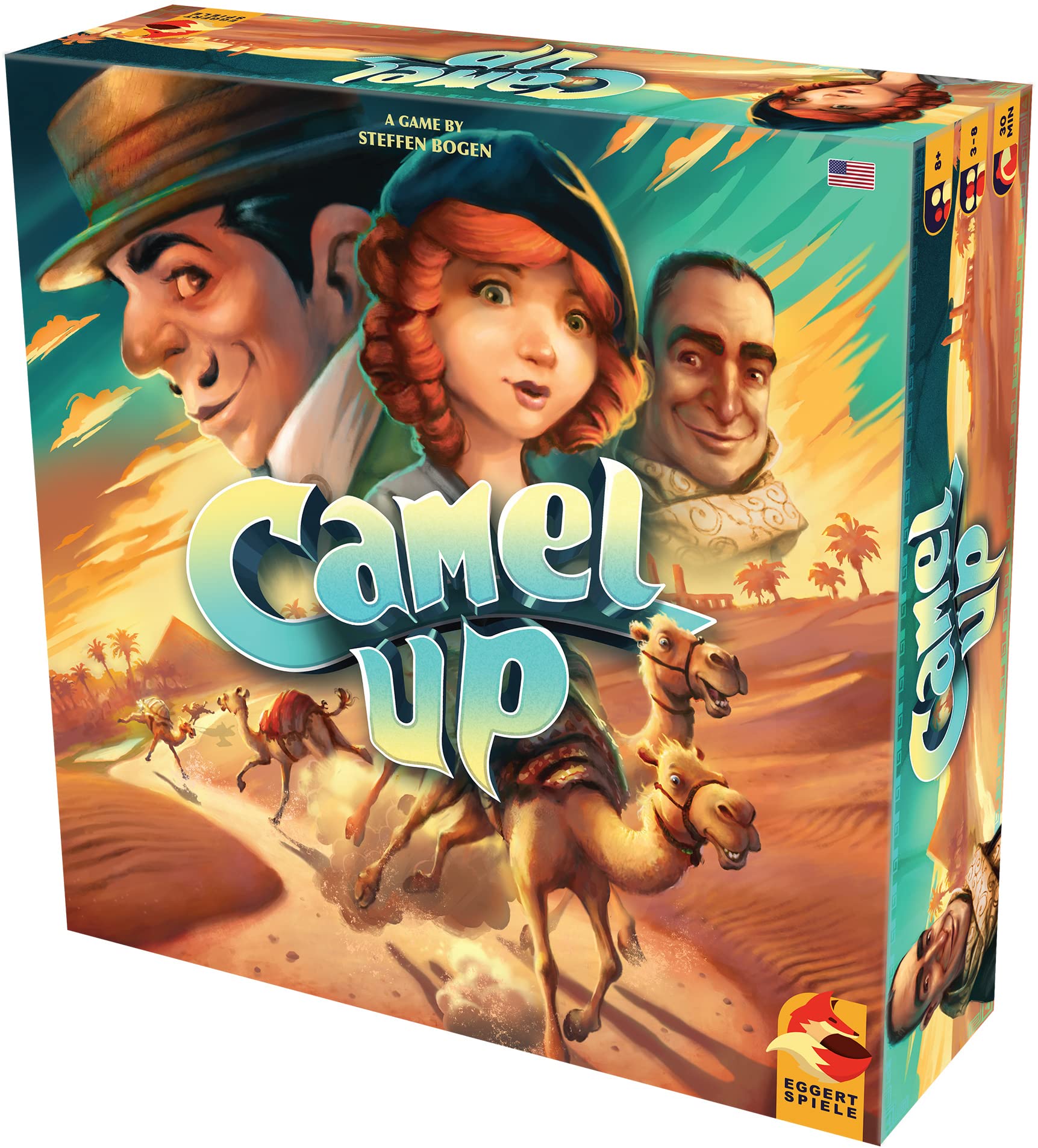 Camel Up (Second Edition) | Strategy , Dice Game | Family Board Game for Adults and Kids | Ages 8 and up | 3 to 8 Players | Average Playtime 30-45 Minutes | Made by Eggertspiele