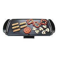 Brentwood Nonstick Electric Griddle with Drip Pan, Black, One Size (TS819)