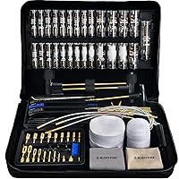 GLORYFIRE Gun Cleaning Kit Rifle Handgun Shotgun Pistol Cleaning Kit for All Guns with High-end Brass Brushes, Mops, Jags, Reinforced, Lengthened Rods and Gun Cleaning Snake&Ropes