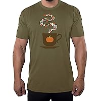 Pumpkin Spice Coffee Mug Shirts, Funny Graphic Tees, Halloween Man's Shirts
