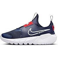 Nike Flex Runner 2 Big Kids' Road Running Shoes (DJ6038-403, Midnight Navy/Picante Red/White)