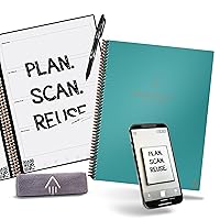 Reusable Smart Planner & Notebook | Improve Productivity with Digitally Connected Notebook Planner | Dotted, 8.5