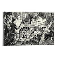TYWSDBV Opium War Retro Posters Painting Art Posters History Literature Posters 2 Canvas Painting Wall Art Poster for Bedroom Living Room Decor 08x12inch(20x30cm) Frame-style
