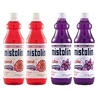 Mistolin 2 x Lilac 28 fl oz + 2 x Floral 28 fl oz (Pack of 4)