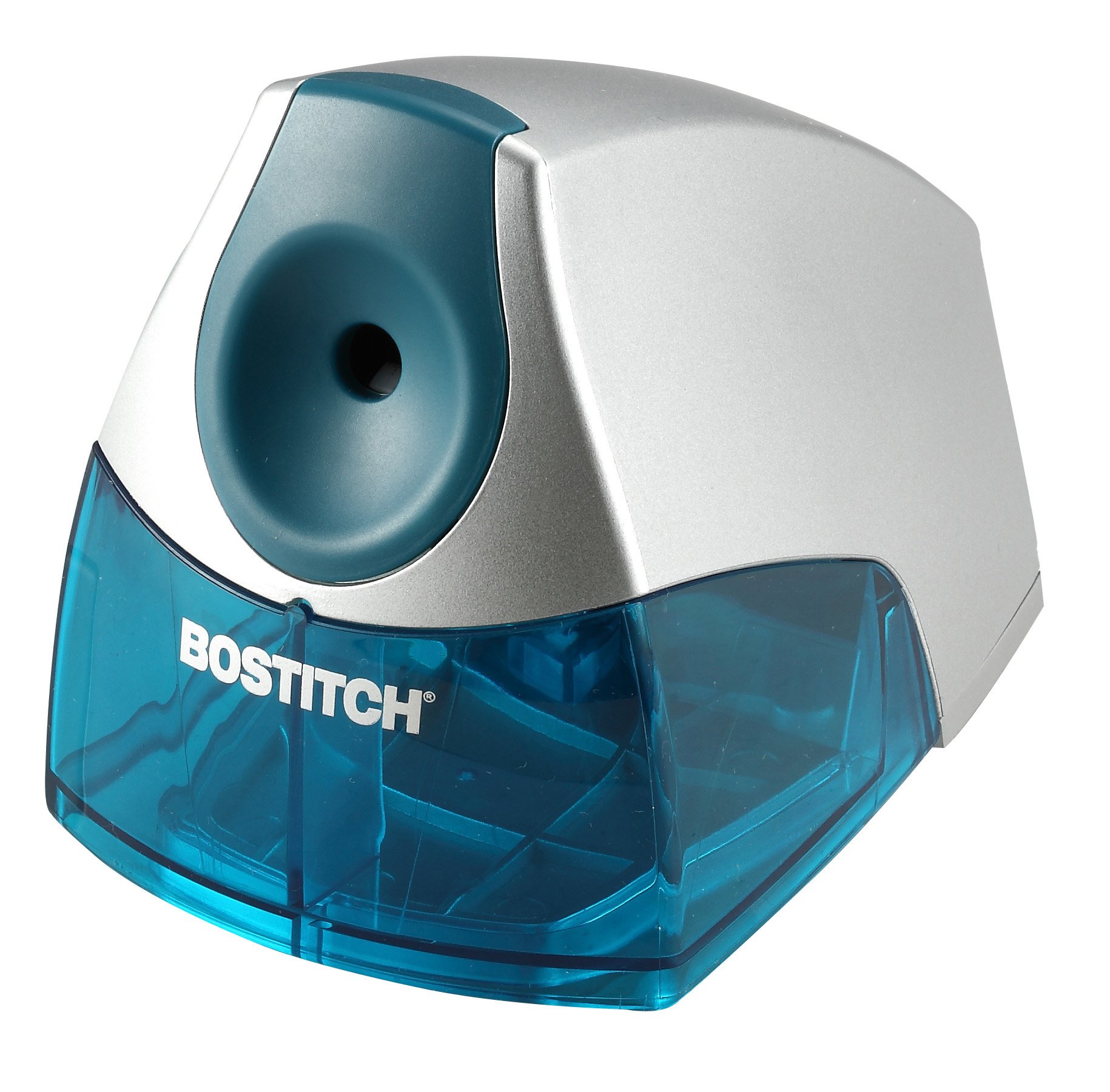Bostitch Personal Electric Pencil Sharpener - HHC Cutter Tech, Stall-Free Motor, High Capacity Tray, 7yr Warranty (EPS4-BLUE)