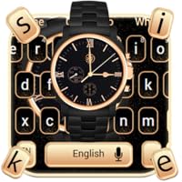 Luxury Gold Watch Keyboard Theme