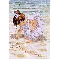 Janlynn Counted Cross Stitch Kit, Collecting Shells, 12