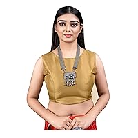 Women's Readymade Blouse For Sarees Indian Designer Banglori Silk Bollywood Padded Stitched Crop Top Choli