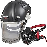 Trend Airshield Pro Full Faceshield, Dust Protector, Battery Powered Air Circulating Mask for Woodworking