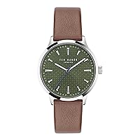 Ted Baker Cosmop Men's Brown Eco Genuine Leather Strap Watch (Model: BKPCSS4029I)