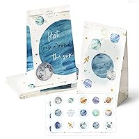 GROBRO7 26Pcs First Trip Around The Sun Space Party Favor Bag with Stickers Solar System Goodie Bags Paper Treat Bag Present Candy Planet Gift Bags Party Supplies for Boy Girl 1st Birthday Baby Shower