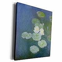 3dRose Print of Monet Painting Water Lilies Evening Effect - Museum Grade Canvas Wrap (cw_203682_1)