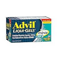 Liqui-Gels Pain Reliever Capsules (160) & Minis Pain Reliever Capsules (80) Bundle with 200mg Ibuprofen for Headache, Backache, Menstrual & Joint Pain Relief