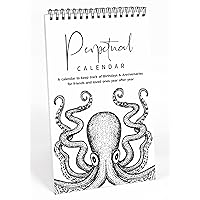Octopus Perpetual Calendar, Important Dates to Remember- 6x9 Monthly and Daily Wall Hanging Journal for Special Days- Birthdays- Anniversaries Book Birthday Gift Planner Organizer-NY