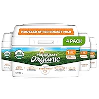 Organic Infant Formula with Iron Milk Based Powder Stage 1 for Babies 0-12 Months, No Corn Syrup Solids, No Carrageenan, Certified USDA Organic, Non GMO, 21 Ounce (Pack of 4)