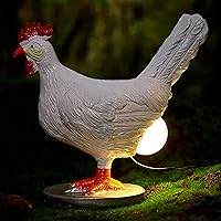 3D Chicken Egg Lamp,Lifelike Resin Chicken Egg Night Light,Easter Eggs Lamp,Egg Laying Chicken LED Table Lamps with USB,Warm Light Bedside Lamp,The Hen Lays A Glowing Egg,Novelty Gift for Friends