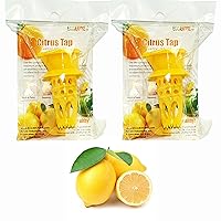 2 Pack Citrus Tap, Portable Lemon Juicer Faucet (Patent Pending), Lime Squeezer, Juice Extractor- BPA Free Hormone Free