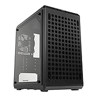 Cooler Master Q300L V2 Micro-ATX Tower, Magnetic Patterned Dust Filter, USB 3.2 Gen 2x2 (20GB), Tempered Glass, CPU Coolers Max 159mm, GPU Max 360mm, Fully Ventilated Airflow (Q300LV2-KGNN-S00)