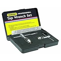 General Tools Professional Standard Tap Wrenches #167 - Threading Tools with Reference Table for 0 to 1/2-Inch Taps - Set of 2