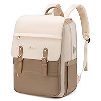 LOVEVOOK Laptop Backpack Purse for Women Vintage Travel Computer Backpack Fashion 17 Inch Airline Approved Carry on Backpack Large Teacher Nurse Bag for Work Business College